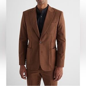 Express Chestnut Men's Blazer and Suit Pants Set